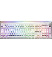i-rocks K71M RGB Mechanical Gaming Keyboard with Media Control Knob, Switches (Brown), 107 Keys w...