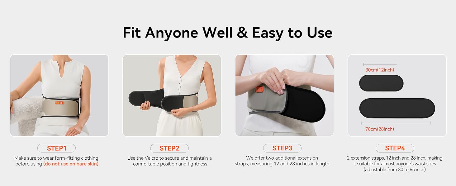 Cordless Heating Pad for Back Pain Relief