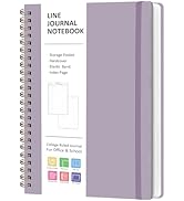 VALOME Journaling Notebooks, A5 Lined Spiral Notebook for Women &amp; Men, 146 Pages College Ruled Ha...