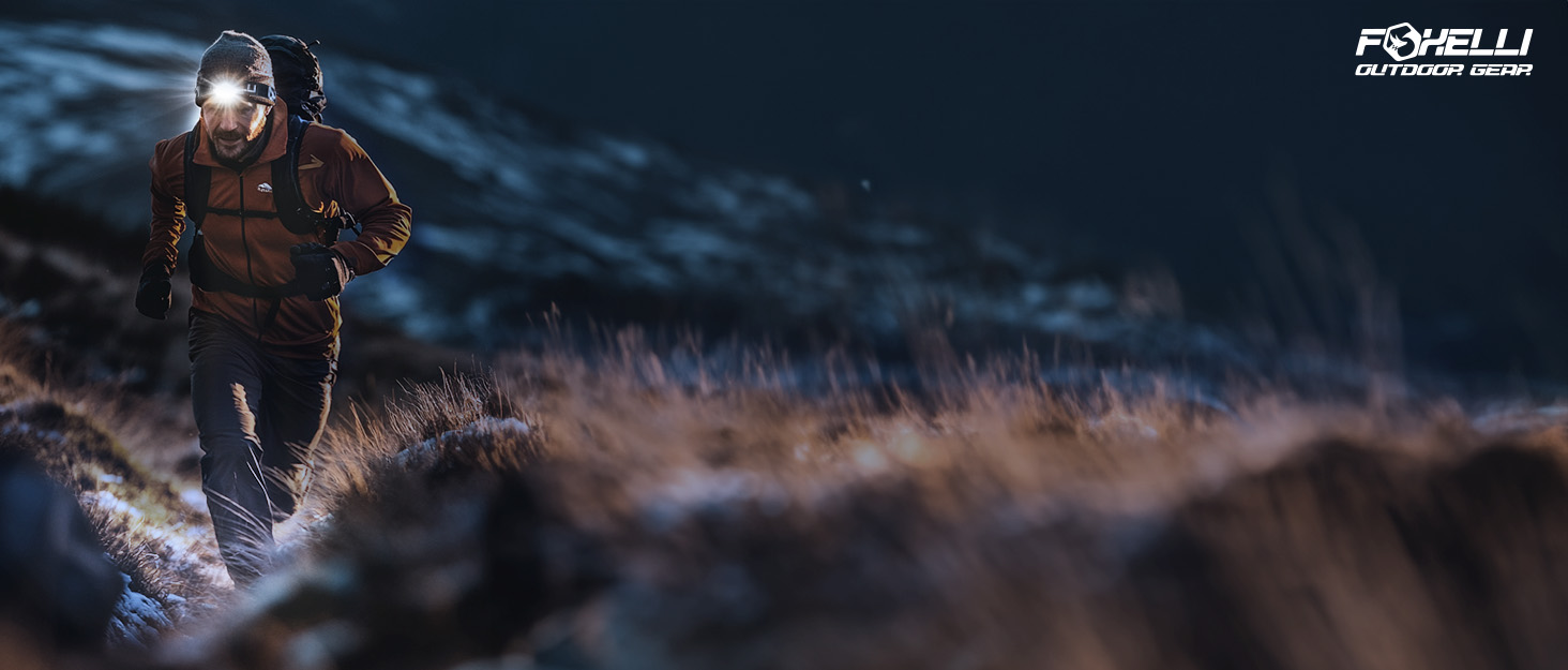 Foxelli LED Headlamp Flashlight for Adults &amp; Kids, Running, Camping, Hiking with White &amp; Red Light