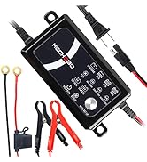 Car Battery Charger, 6V and 12V Portable Automotive Fully-Automatic Smart Charger, Battery Mainta...