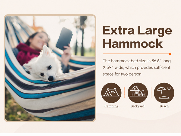 JoyView Brazilian Double Hammock