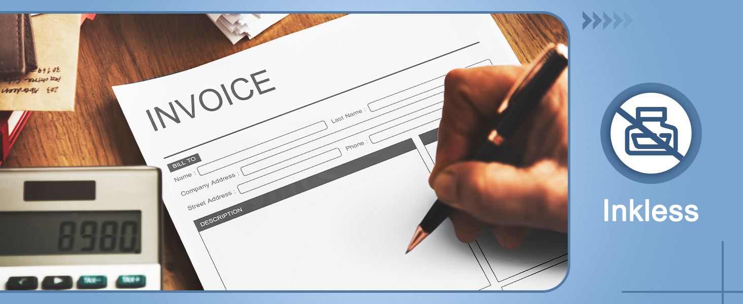 Thermal Printer Paper, A4 Thermal Paper Roll for Quick-dry