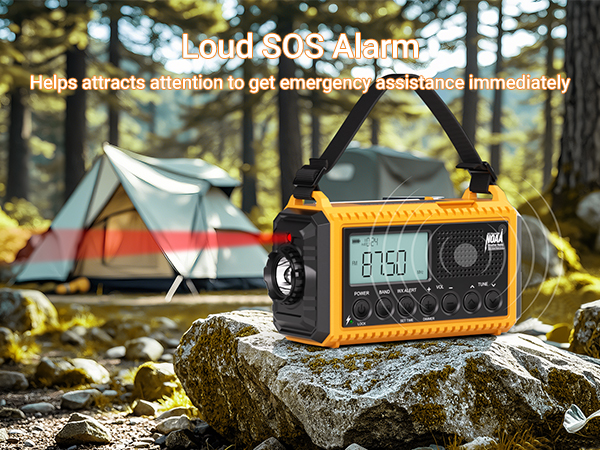 emergency hand crank radio