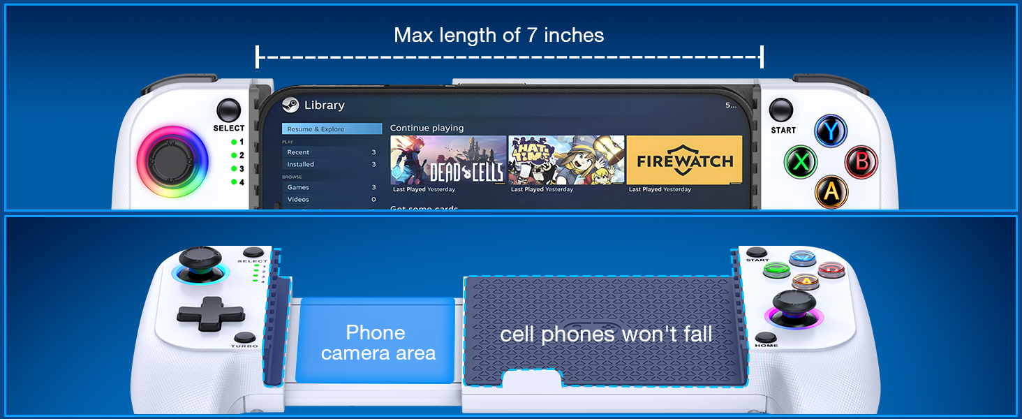 Portable Mobile Controller with RGB Light