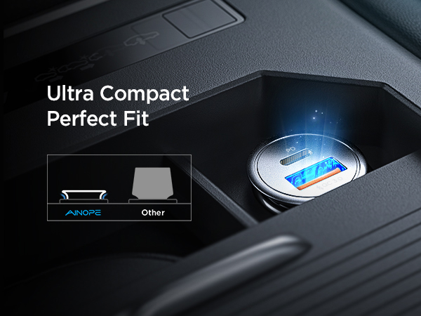 car charger usb c car charger adaper fast charging compatible with iphone samsung android ipad