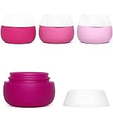 Gemice Silicone Cream Jars, TSA Approved Travel Size Containers - Leak-proof Travel Accessories w...