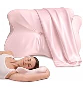 Derila Ergo Silk Pillow Case Satin Pillowcase for Pillows, Pillowcase Cervical Neck Pillow Cover ...