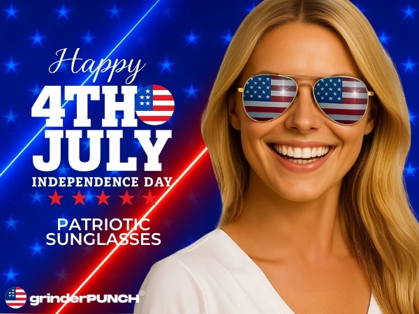  Bulk USA American Flag Aviator Sunglasses