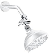Hibbent All Metal Shower head Elbow Adapter, 360 ° Adjustable Swivel Brass Showerhead Adapter for...