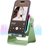 Induction Bluetooth Speaker 5-in-1 with Phone Stand for iPhone Android | No pairing needed, adjus...