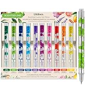 Lifelines Scented Lava Gel Pen Set, 10-Pack (Multi-Color) - 0.5mm Colored Gel Pens Infused with S...