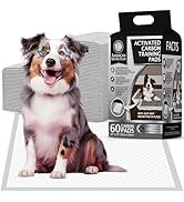 American Kennel Club Charcoal Puppy Training Pads, with Anti-Slip Adhesive Backing, Quick Dry Gel...