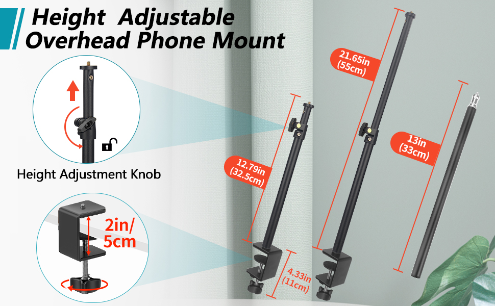 Overhead Camera Mount Desk Stand