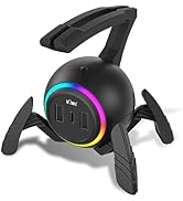 KIWIFOTOS Mouse Bungee RGB Gaming Mouse Cord Holder Controller, Upgraded Flexible Cable Managemen...