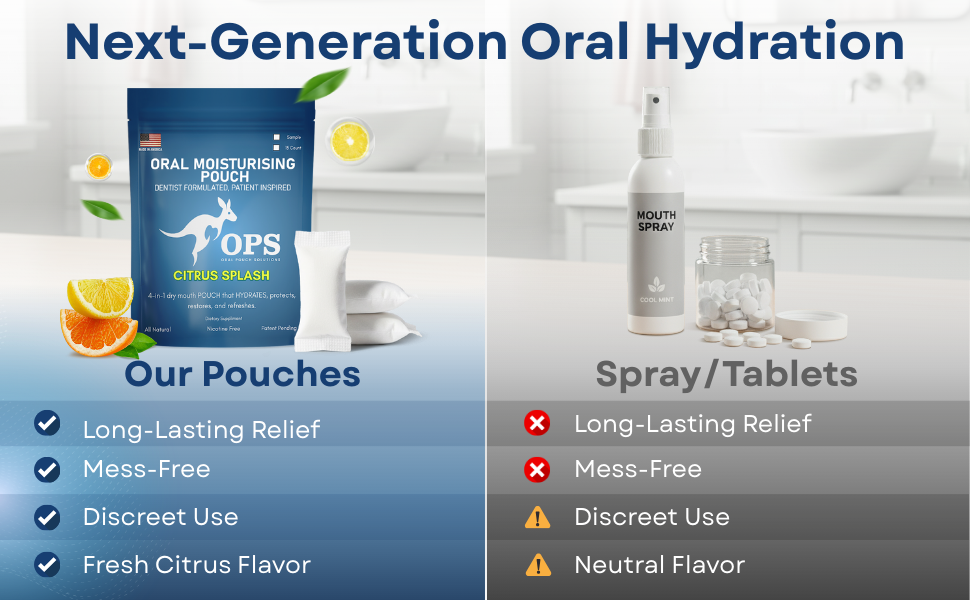 Instant dry mouth relief