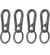 4Pack Small Keychain Rings, Metal Key Carabiner Clip, Mini EDC Key Ring Chain Holder Organizer fo...