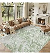 DMOYEST 8x10 Area Rugs for Living Room-Washable Rugs Modern Abstract Soft Large Carpet Non Slip L...