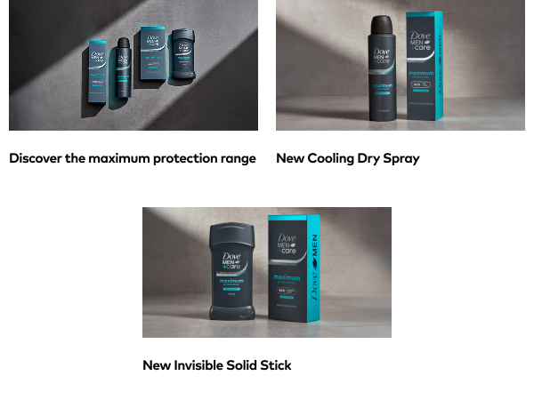 3 images: 2 deos with boxes (spray &amp;amp; stick), spray deo with box, stick deo with box.