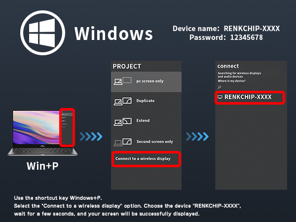 Wireless HDMI Display Dongle Adapter