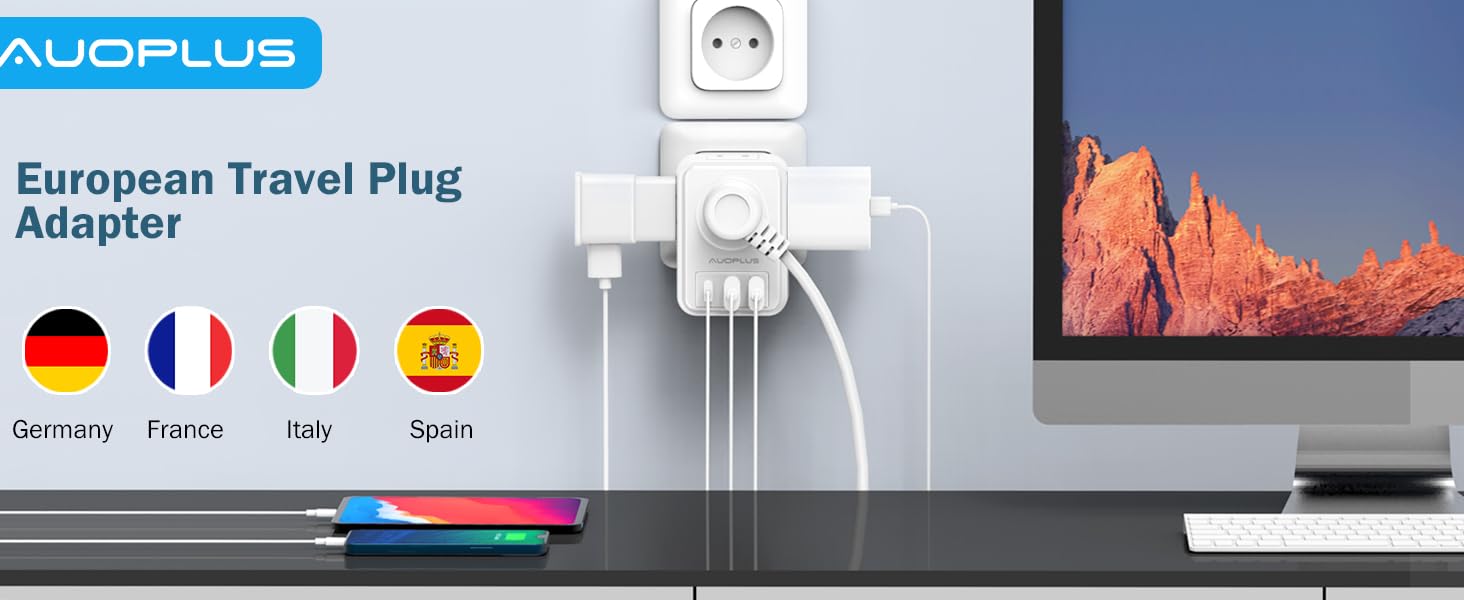 European travel plug adapter