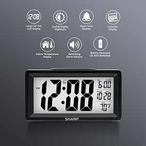 alarm clocks for bedroom bedside table nightstand
