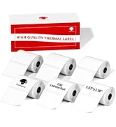 Phomemo 1.57"x1.18"(40x30mm) Label, 6 Rolls M110/M100/M150/M250/M220 Thermal Paper - Multi-Purpos...