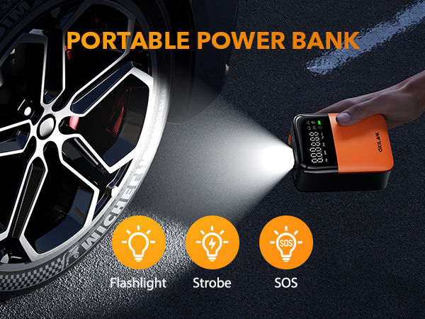 OXILAM C1 Tire Inflator Portable Air Compressor