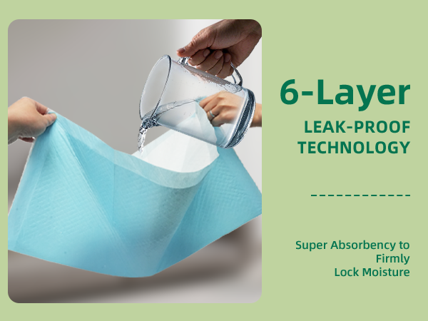 6-LAYER LEAK-PROOF PROTECTION PUPPY PEE PADS