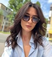 ADE WU Retro Round Sunglasses for Women Men Vintage Small Circle Frame Tinted Sun Glasses Unisex ...