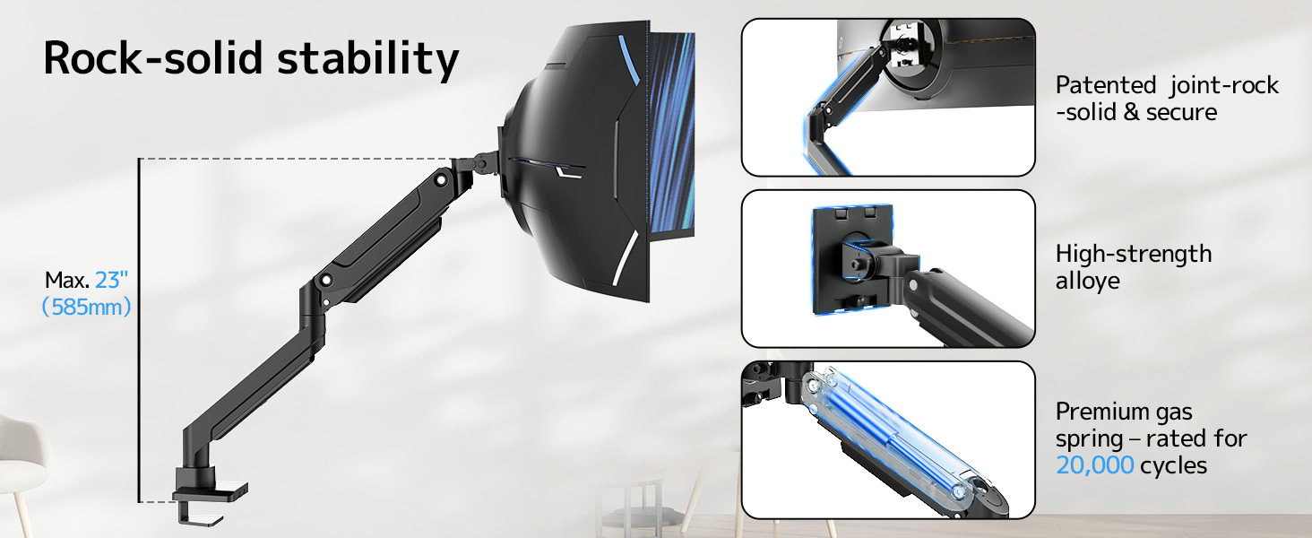 monitor arm heavy duty