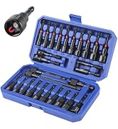 WORKPRO 27 PCS Magnetic Nut Driver Set, Impact Drill Driver Bit 1/4" Hex Shank, SAE &amp; Metric Cr-V...