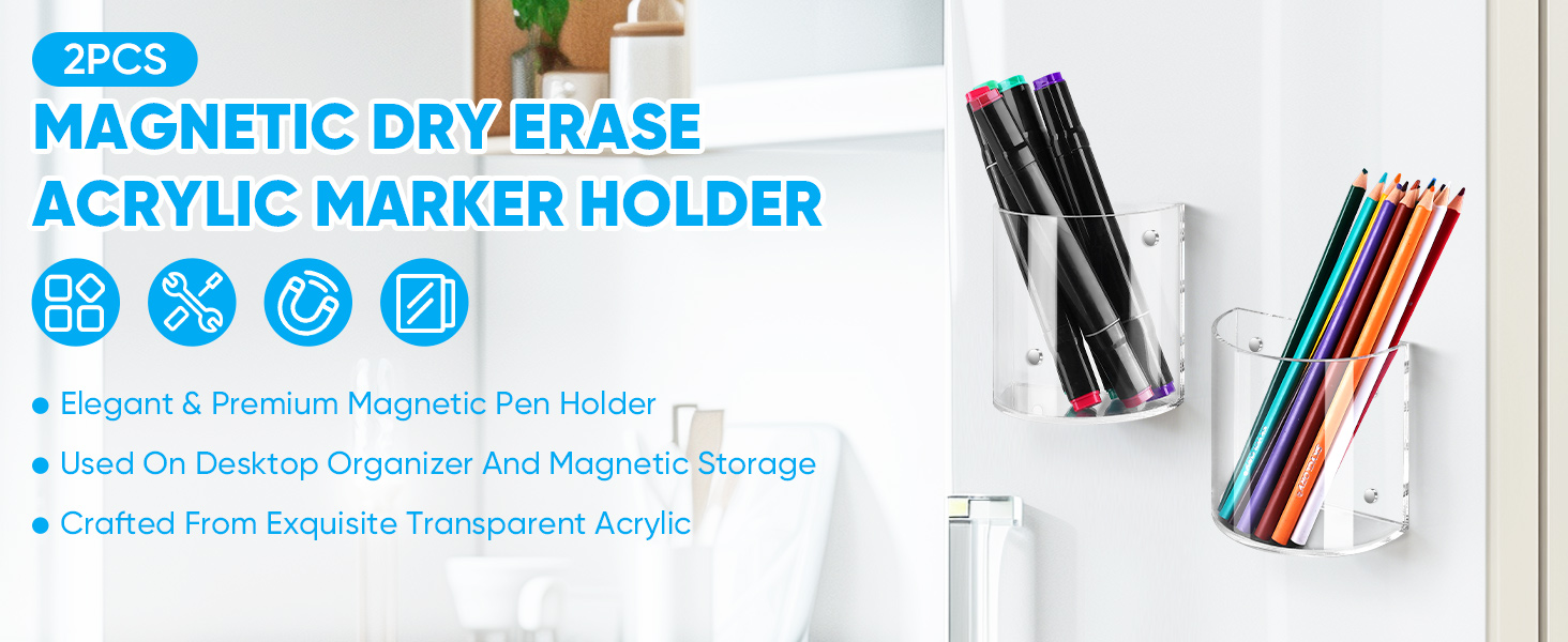 Magnetic Pen Holder magnetic dry erase marker holder magnetic marker holder