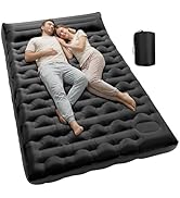 KASBAH Double Inflatable Camping Sleeping Pad,Thick 6 inch 2 Person Ultralight Sleeping Mat with ...