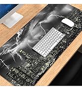 Mouse Pads, Large Gaming Mouse Pad with Seamed Edges and Non-Slip Base, Gaming Desk Mat for Keybo...