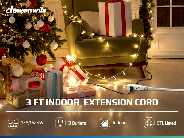25ft flat extension cord