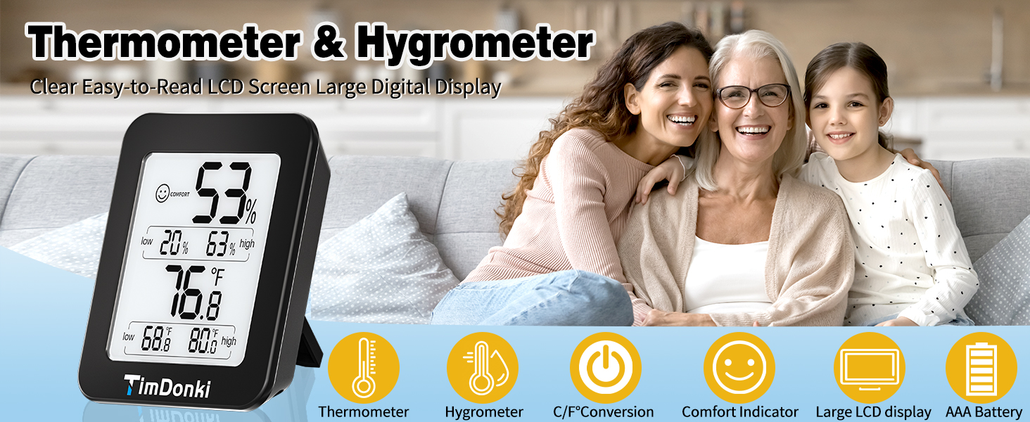 humidity meter hygrometer room thermometer indoor