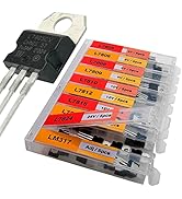 EEEEE 10 Values 50 Pcs Linear Voltage Regulator Positive External Voltage Kit LM317 L7805 L7806 L...