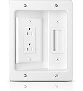 Wall Cable Concealer Kit, in Wall Cable Management Kit for TV, Recessed Outlet with Cable Managem...