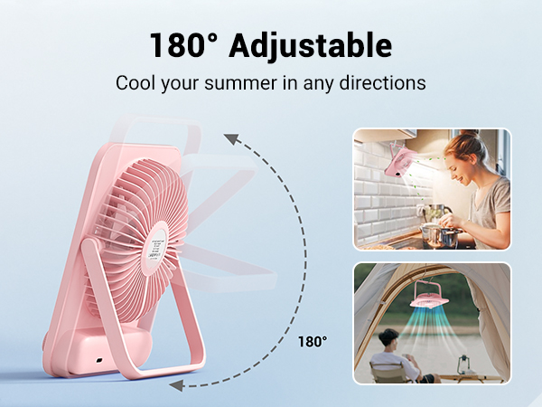 desktop small fan portable desk fans rechargeable battery mini travel essentials quiet women table