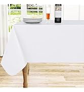 homing Rectangle Vinyl Tablecloth, Waterproof Spillproof Plastic Flannel Backed Table Cloth, Wipe...