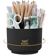 SKYDUE 360 Degree Rotating Pencil Pen Holder for Desk, Dual-Purpose Desk Organizer, Rotating Penc...