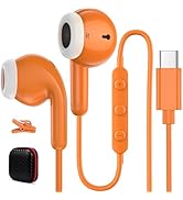 USB C Headphones Wired Earbuds for iPhone 17 16 15 Pro Max Air Samsung S25 S24 Ultra FE Wired Ear...