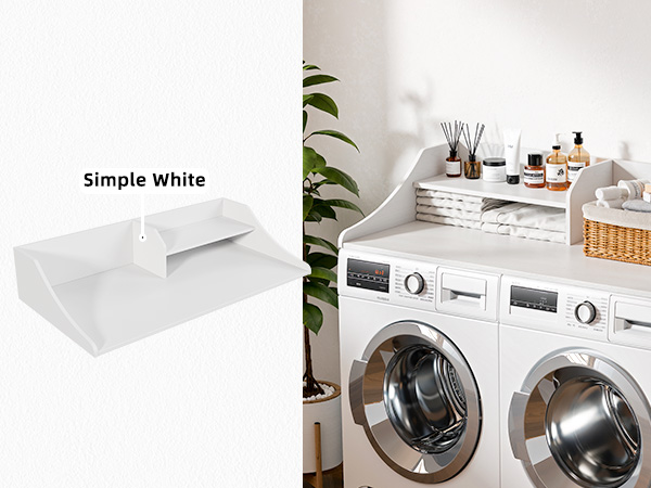 laundry countertop over washer and dryer
