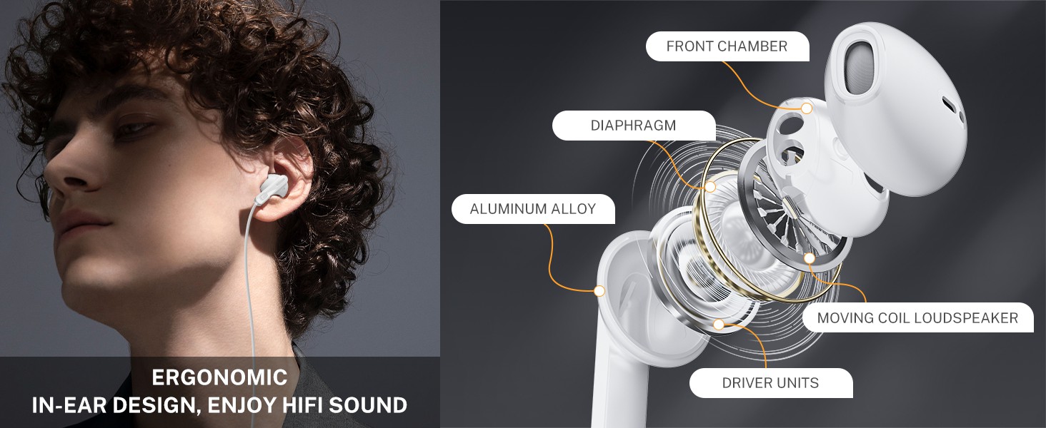 DAC Chip USB C Earbuds High Resolution Audio