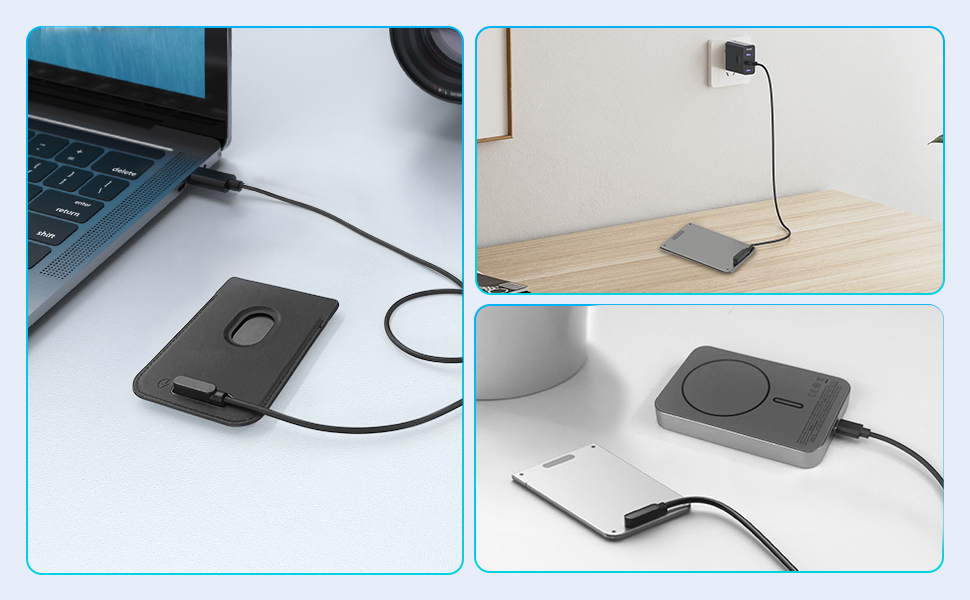 convenient to charger your ai voice recorder with or without the case in in anywhere