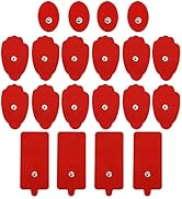 Belifu TENS Unit Electrode Pads Reusable Self-Adhesive Replacement Massage Pads Latex Free, Stand...