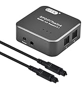 EMK 1X3 S/PDIF Toslink Digital Optical Audio Splitter[1x3 S/PDIF Toslink Splitter] with Optical ...