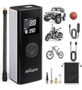 Nilight Tire Inflator Portable Air Compressor 7800mAh Rechargeable Battery 12VDC Air Pump Digital...