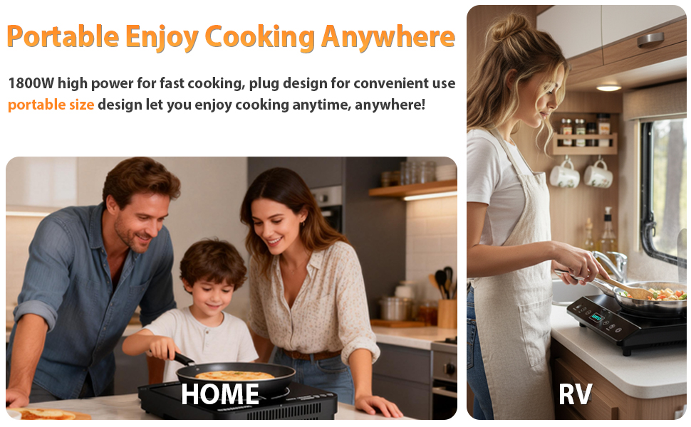 Portable electric stove for cooking anywhere